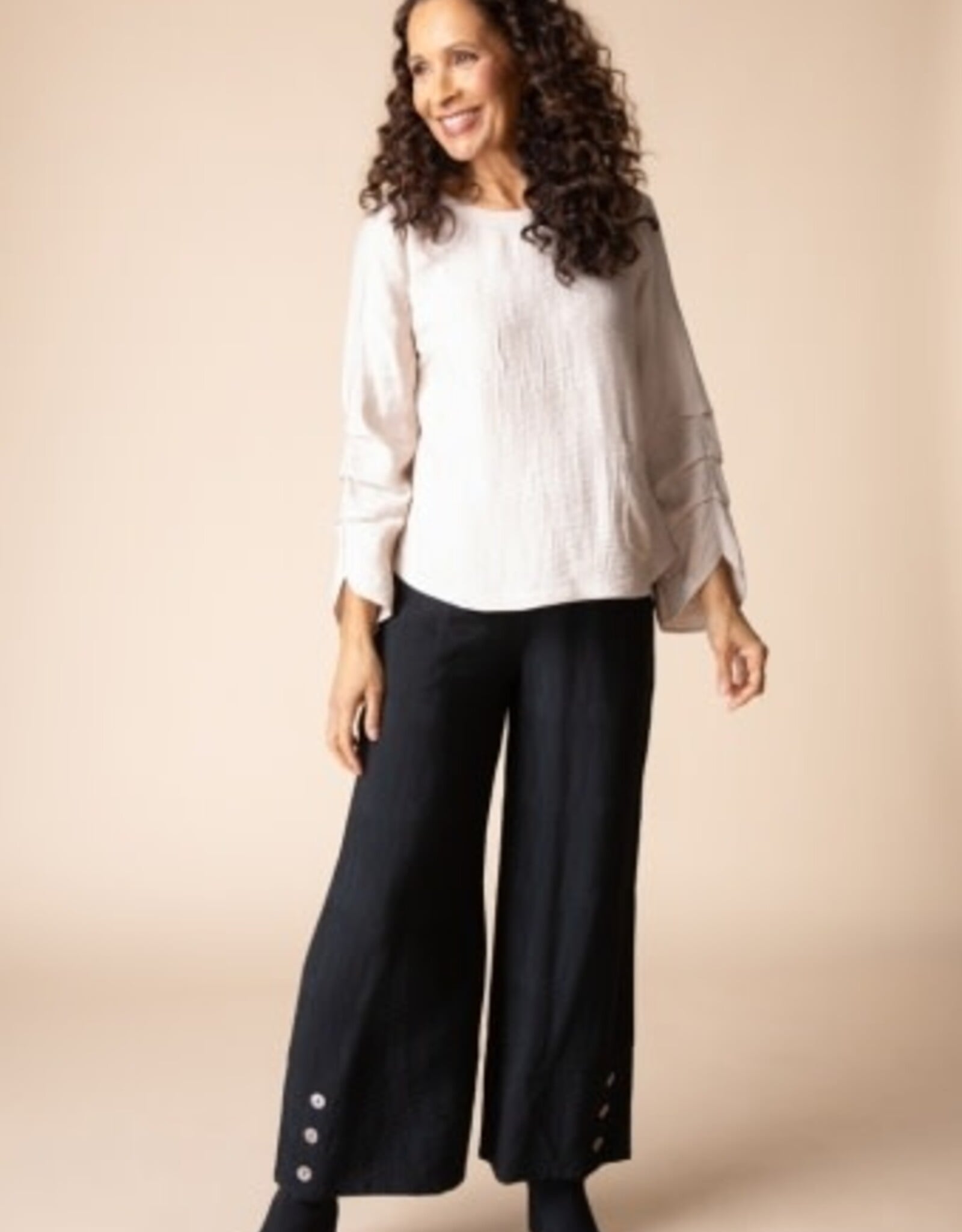 Habitat Clothes to Live In Rayon Jaquard Pleat Top