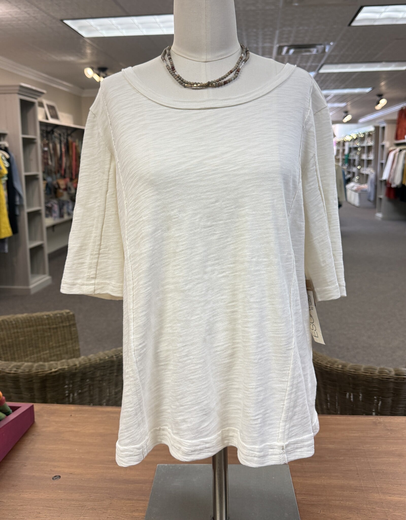 Escape by Habitat Peruvian Cotton Seamed Magic Tee