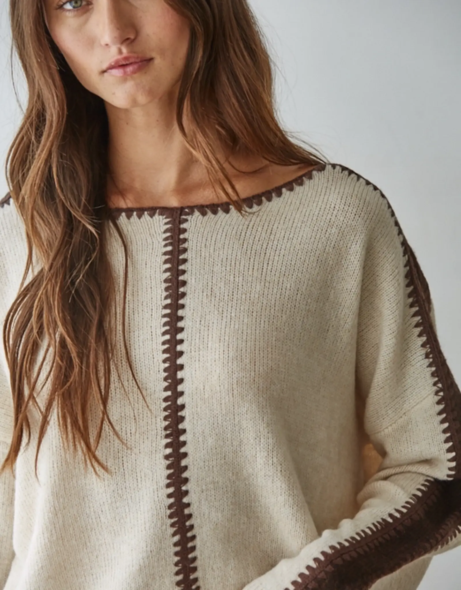 By Together Stitch Detail Sweater