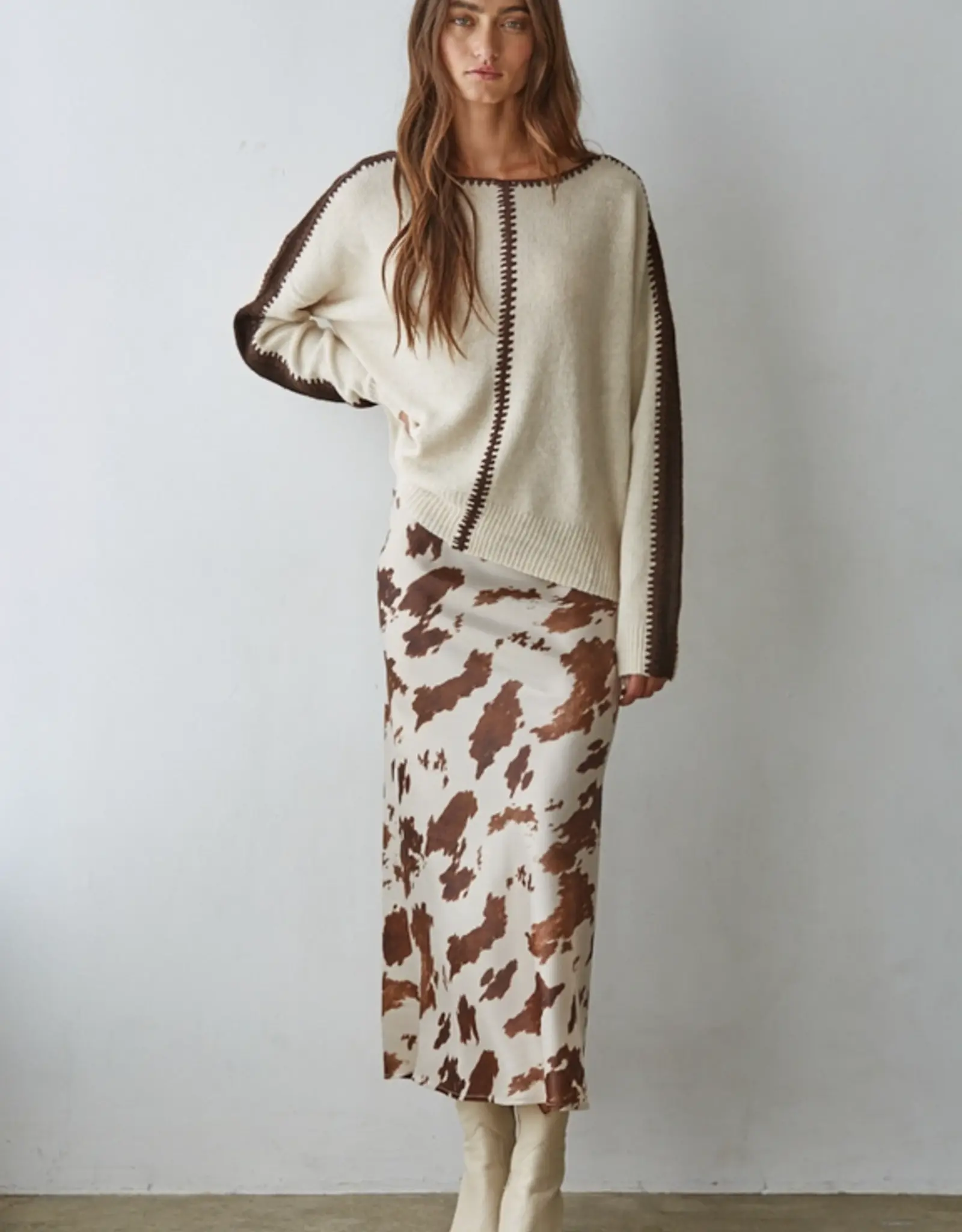 By Together Stitch Detail Sweater