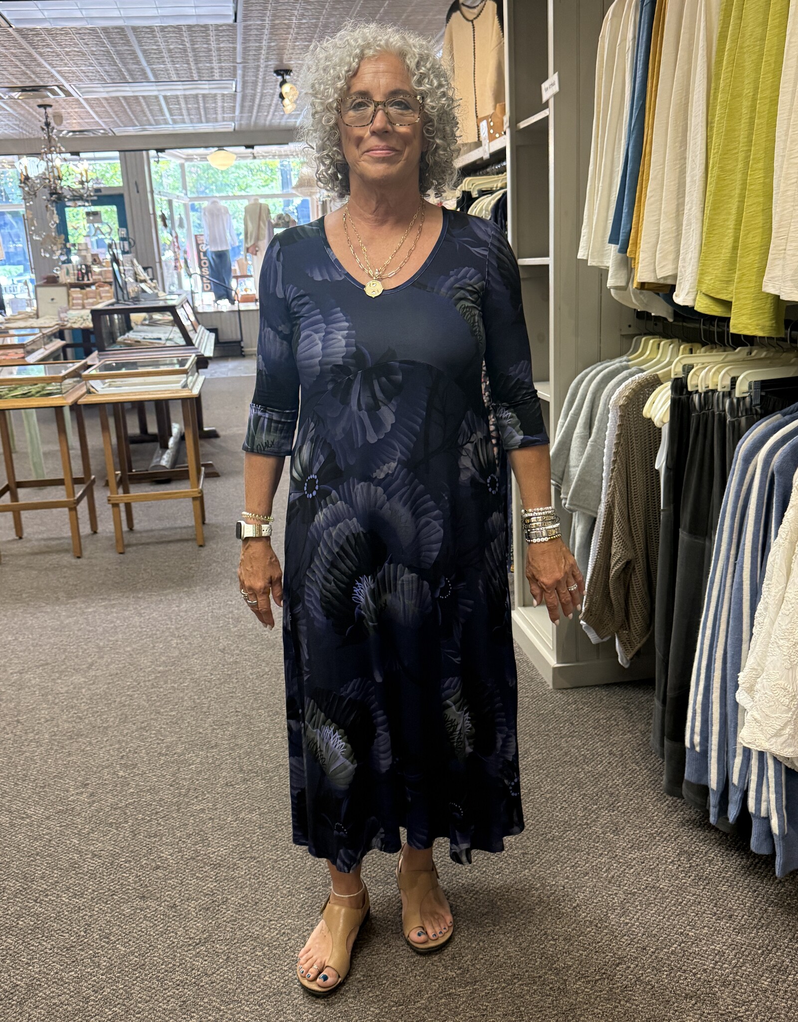 Salaam Printed Rayon Metta Dress