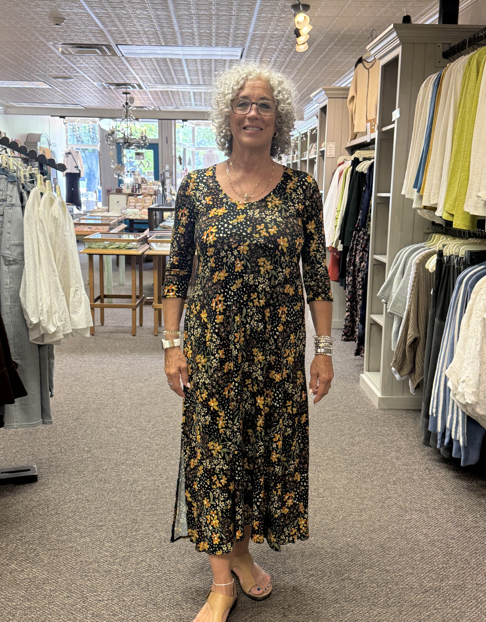 Salaam Printed Rayon Metta Dress