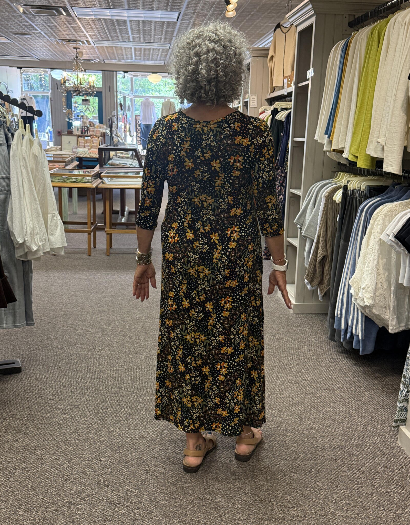 Salaam Printed Rayon Metta Dress