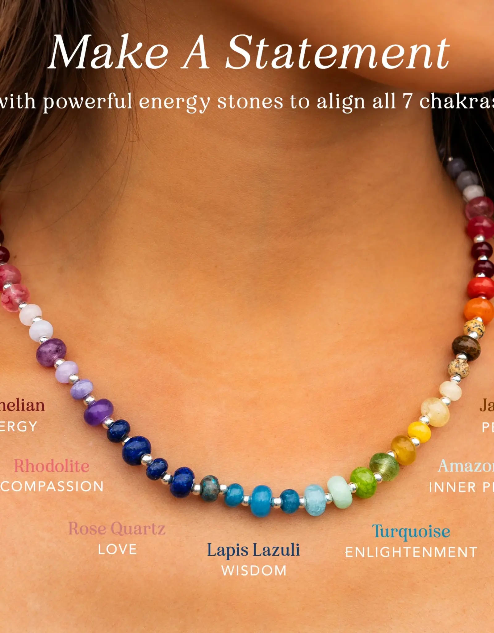 Lotus and Luna Statement Healing Necklace