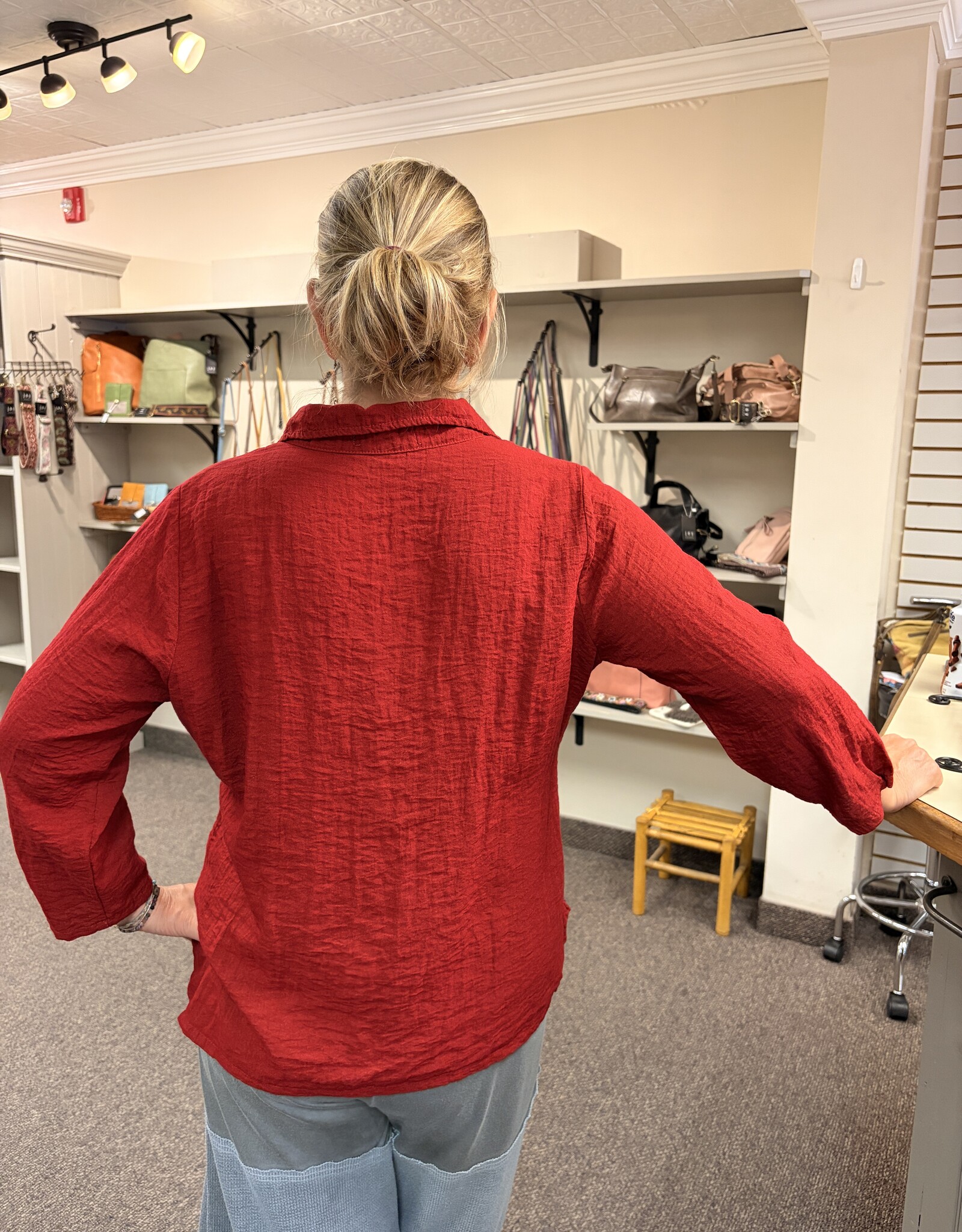 Cut Loose Hi-lo Rayon Blouse