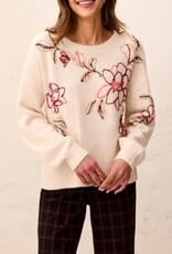 TRIBAL Floral Embroidered Sweater
