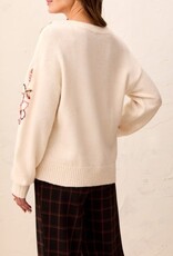 TRIBAL Floral Embroidered Sweater