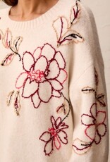 TRIBAL Floral Embroidered Sweater