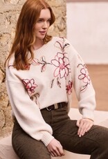 TRIBAL Floral Embroidered Sweater