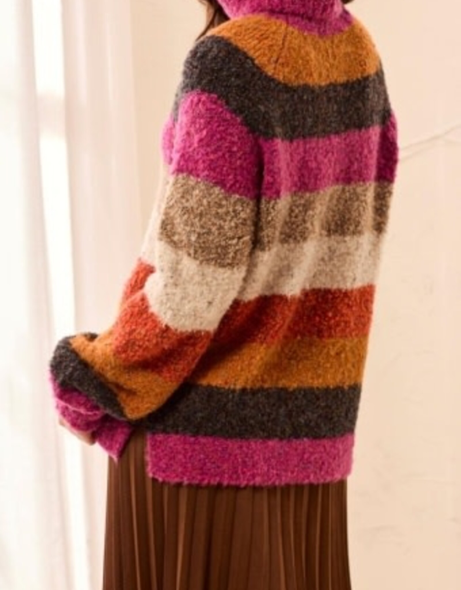 TRIBAL Boucle Turtleneck Sweater