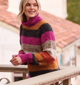 TRIBAL Boucle Turtleneck Sweater