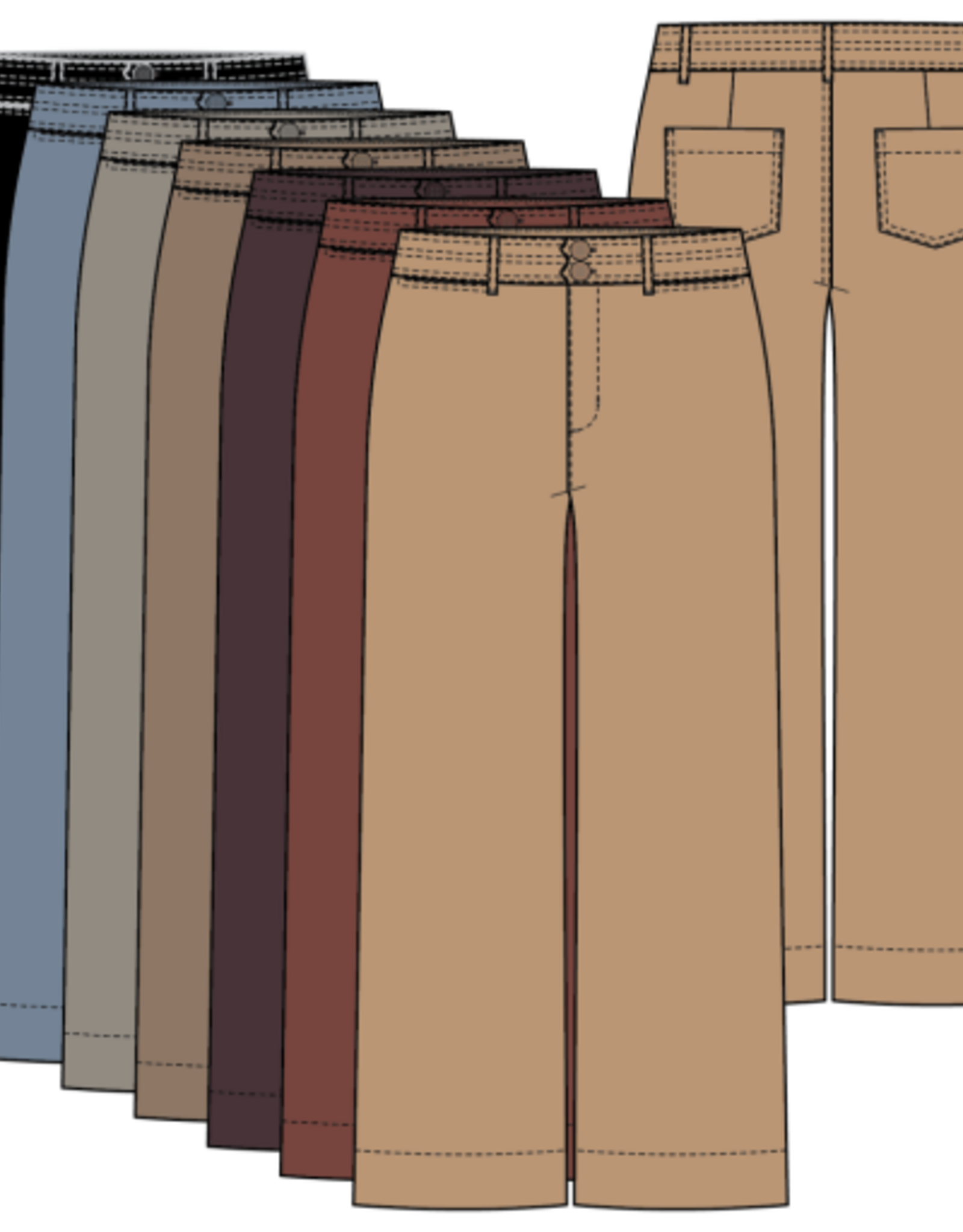 TRIBAL Stretch Denim Palazzo Pant