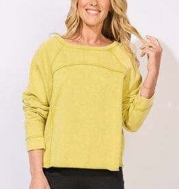 Escape by Habitat Color Washed Terry Raglan Crew