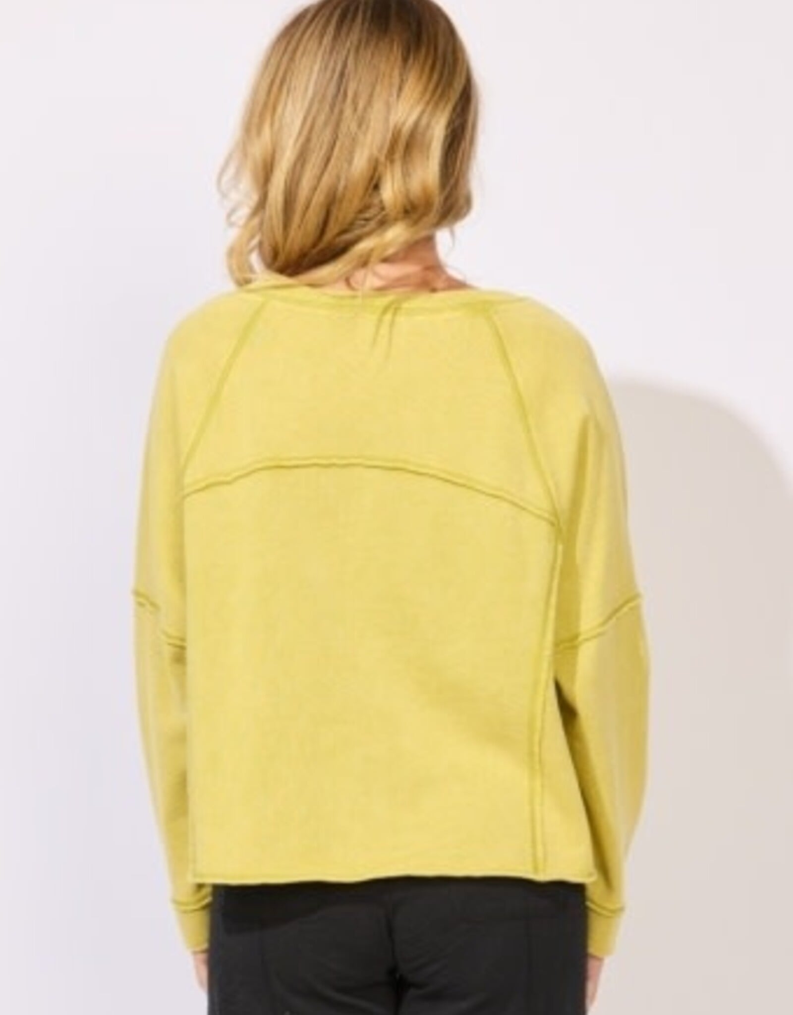 Escape by Habitat Color Washed Terry Raglan Crew