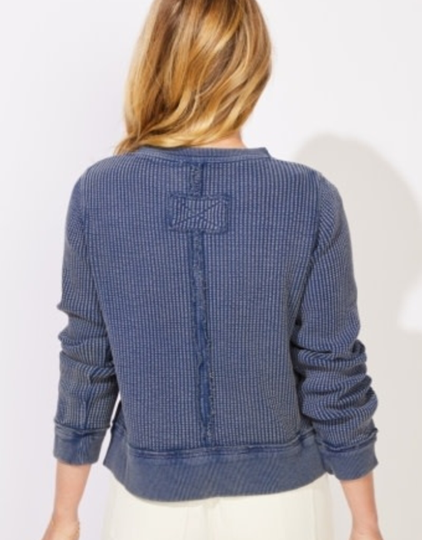 Habitat Clothes to Live In Waffle Solitude Crew Top
