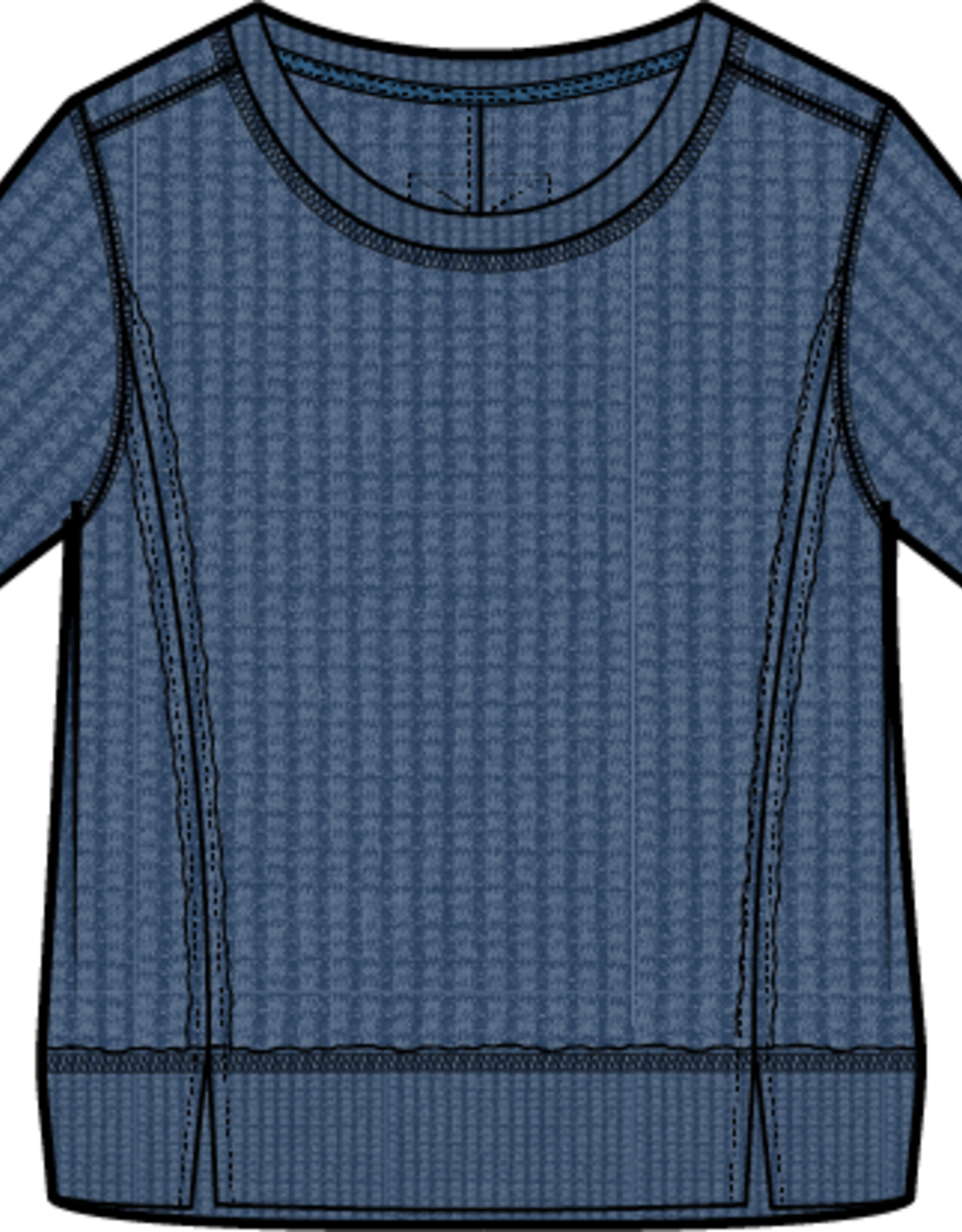 Habitat Clothes to Live In Waffle Solitude Crew Top