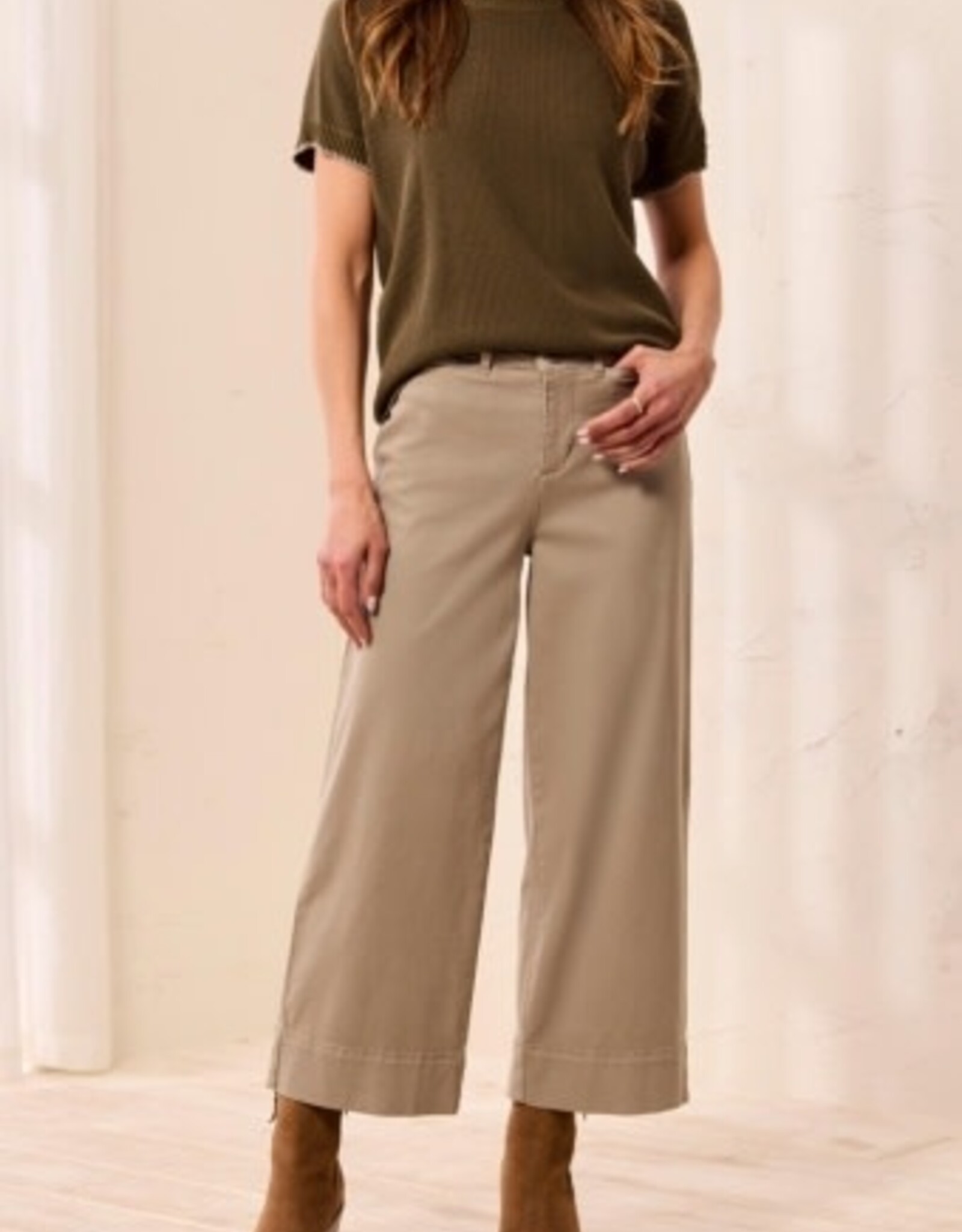 TRIBAL Stretch Denim Palazzo Pant