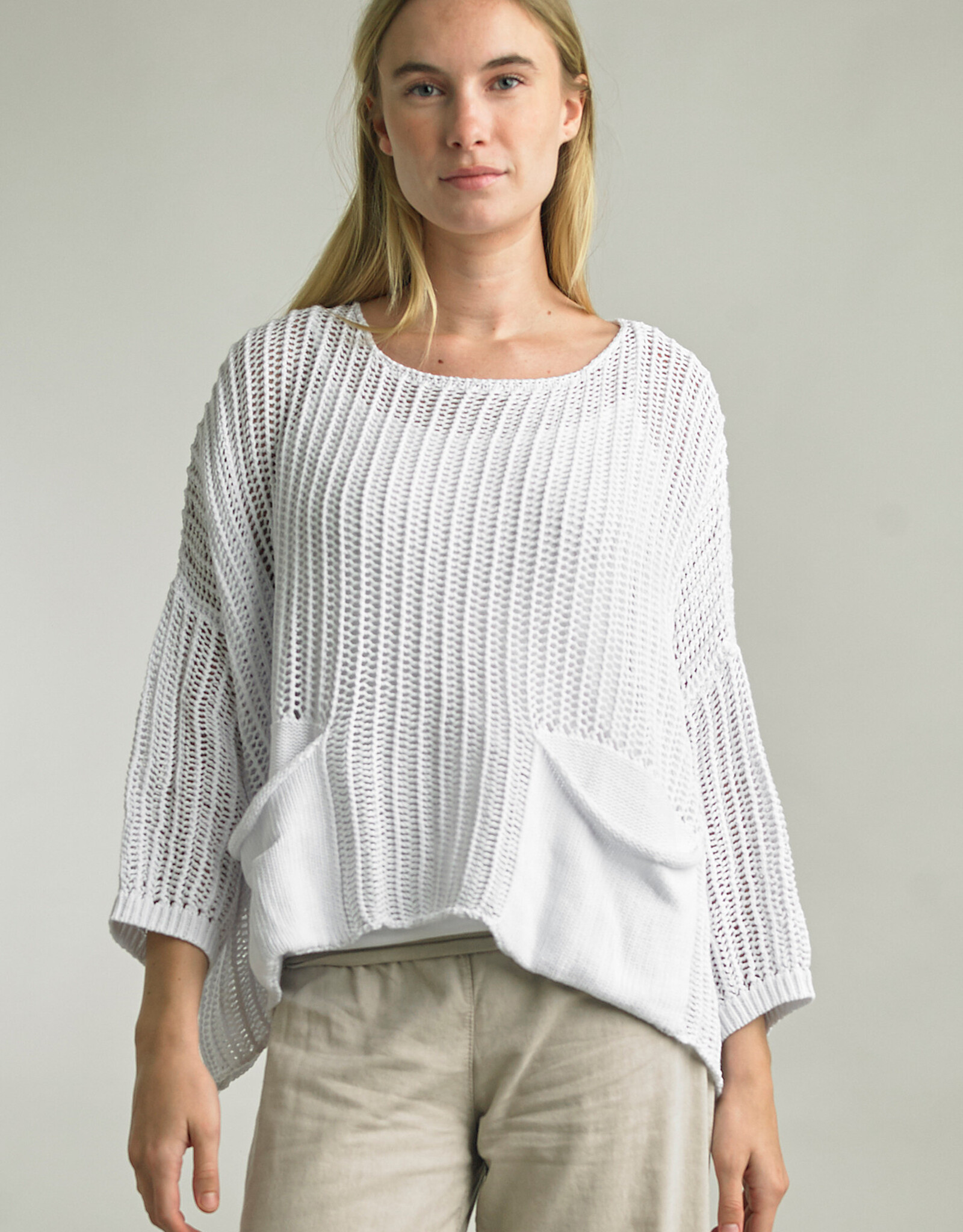 Tempo Paris Vintage Wash Knit Sweater