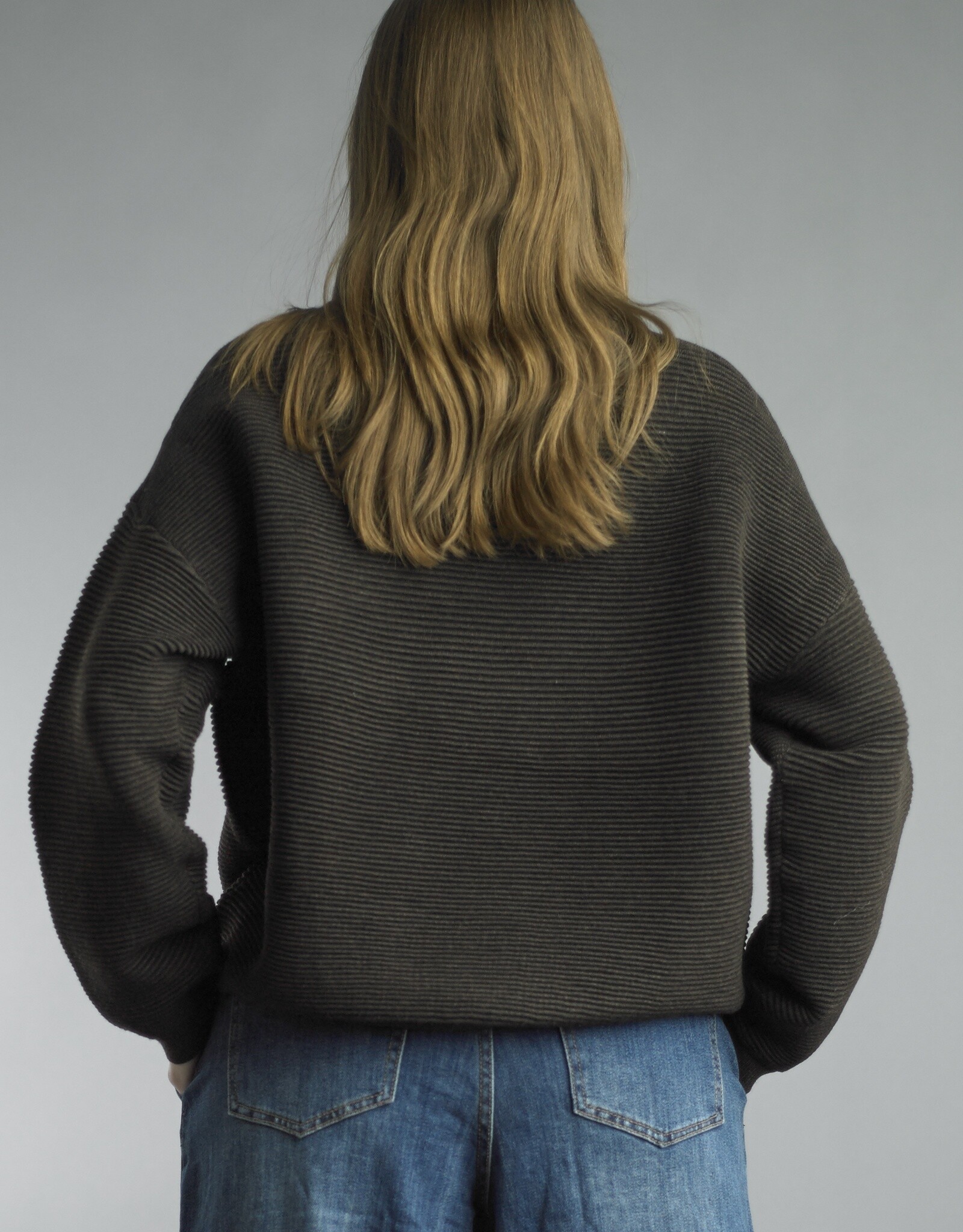 Tempo Paris Textural Wave Sweater
