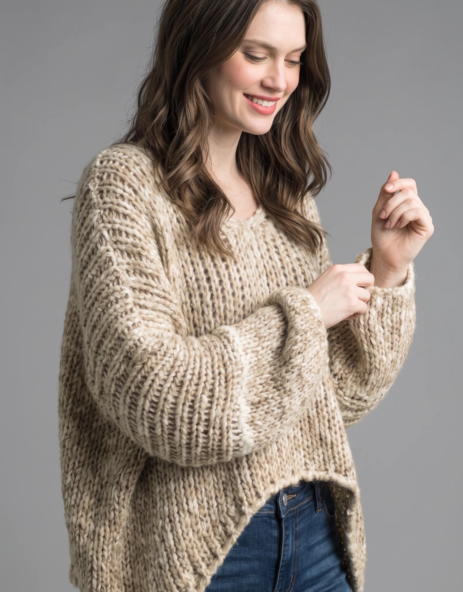 Tempo Paris Hi Lo Chunky Sweater