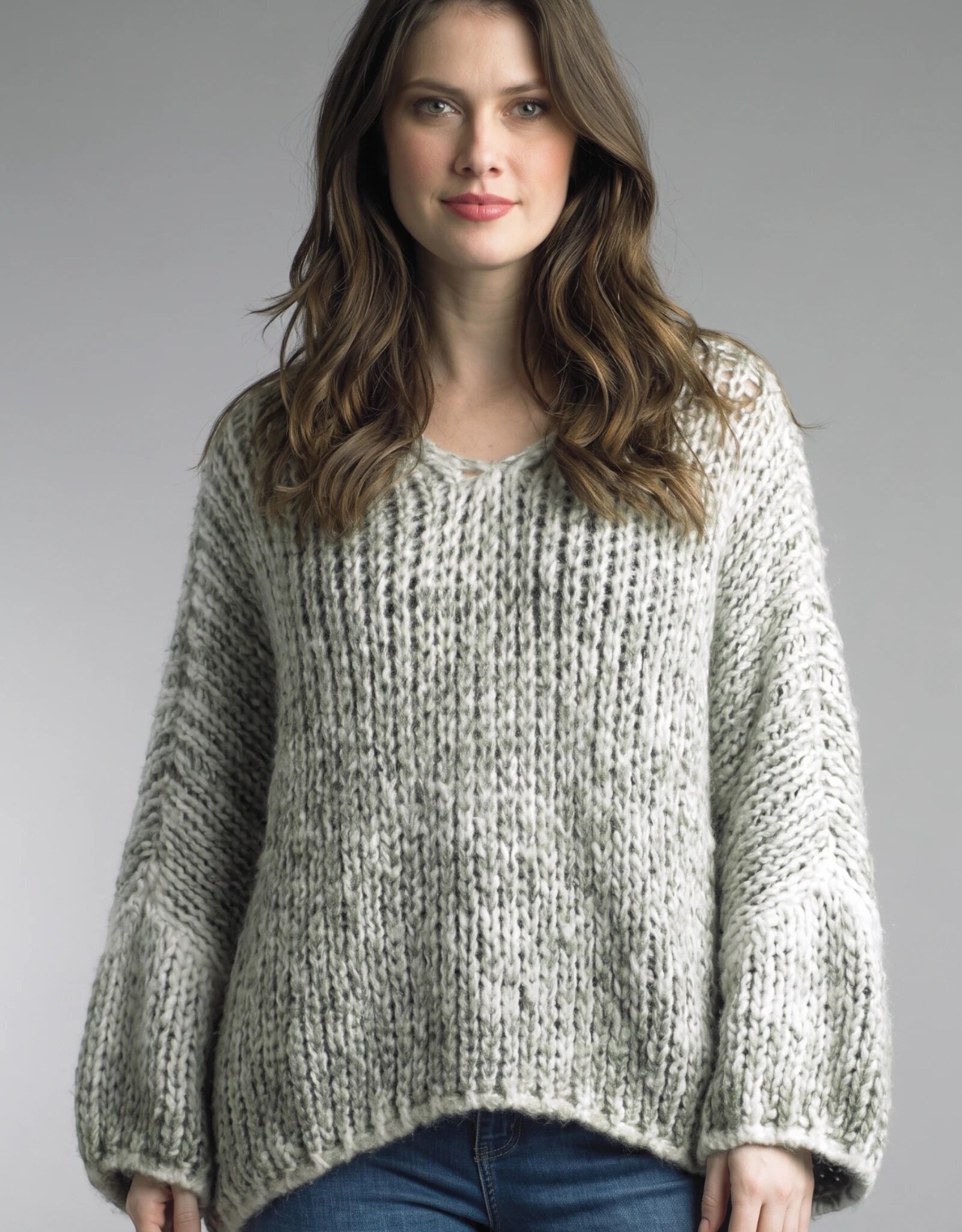 Tempo Paris Hi Lo Chunky Sweater