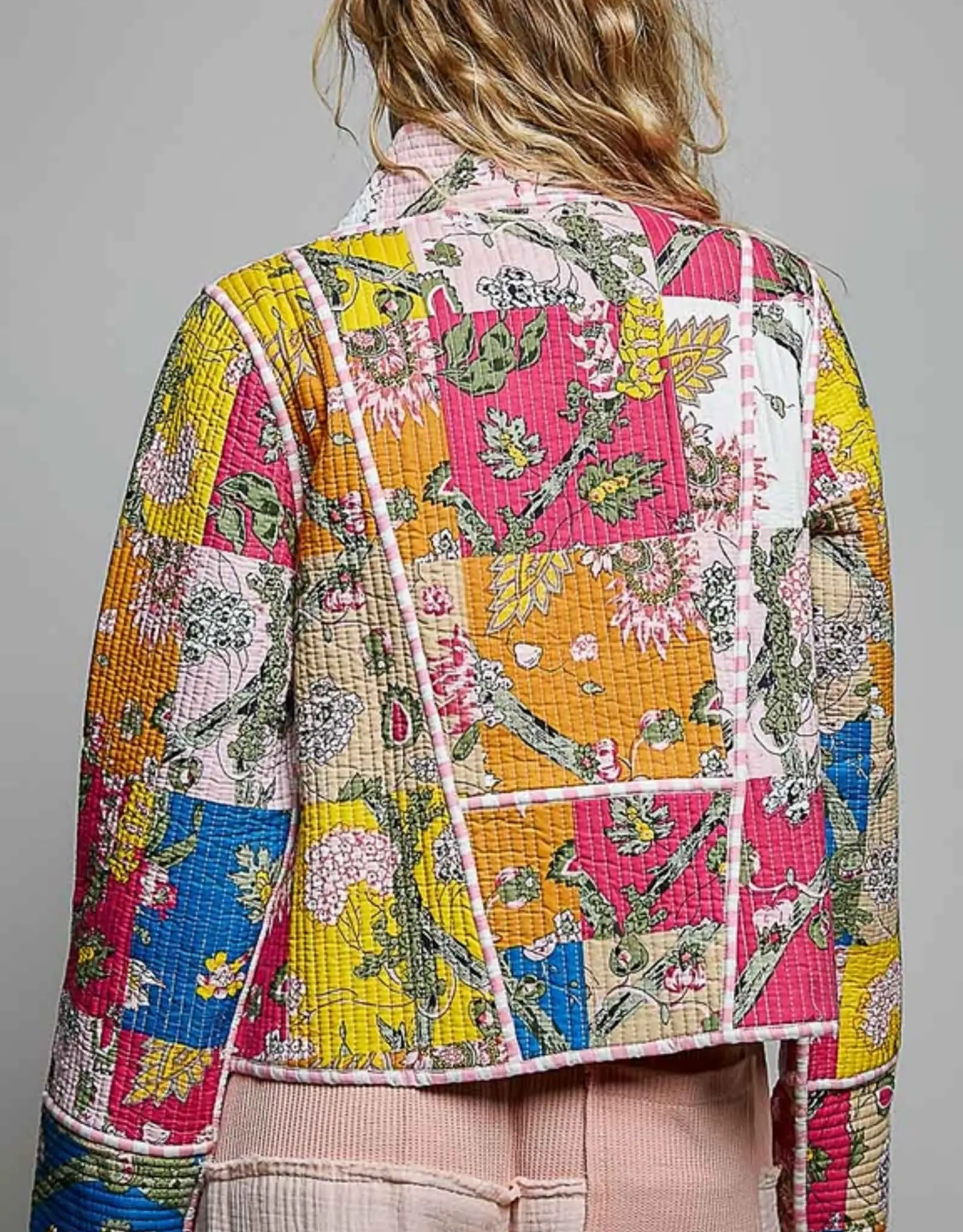 POL Clothing Quilted Kimono jacket