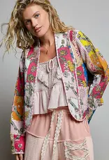POL Clothing Quilted Kimono jacket
