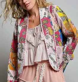 POL Clothing Quilted Kimono jacket