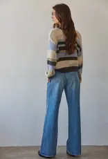By Together Fall Blues Striped Sweater