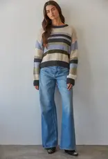 By Together Fall Blues Striped Sweater