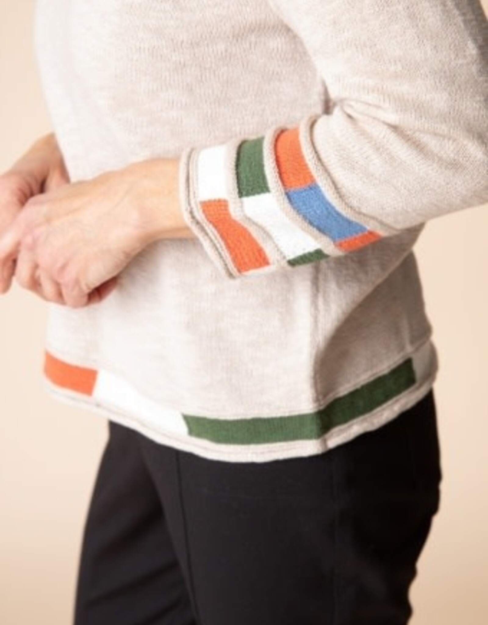 Habitat Clothes to Live In Mosaic Pullover Cotton Sweater