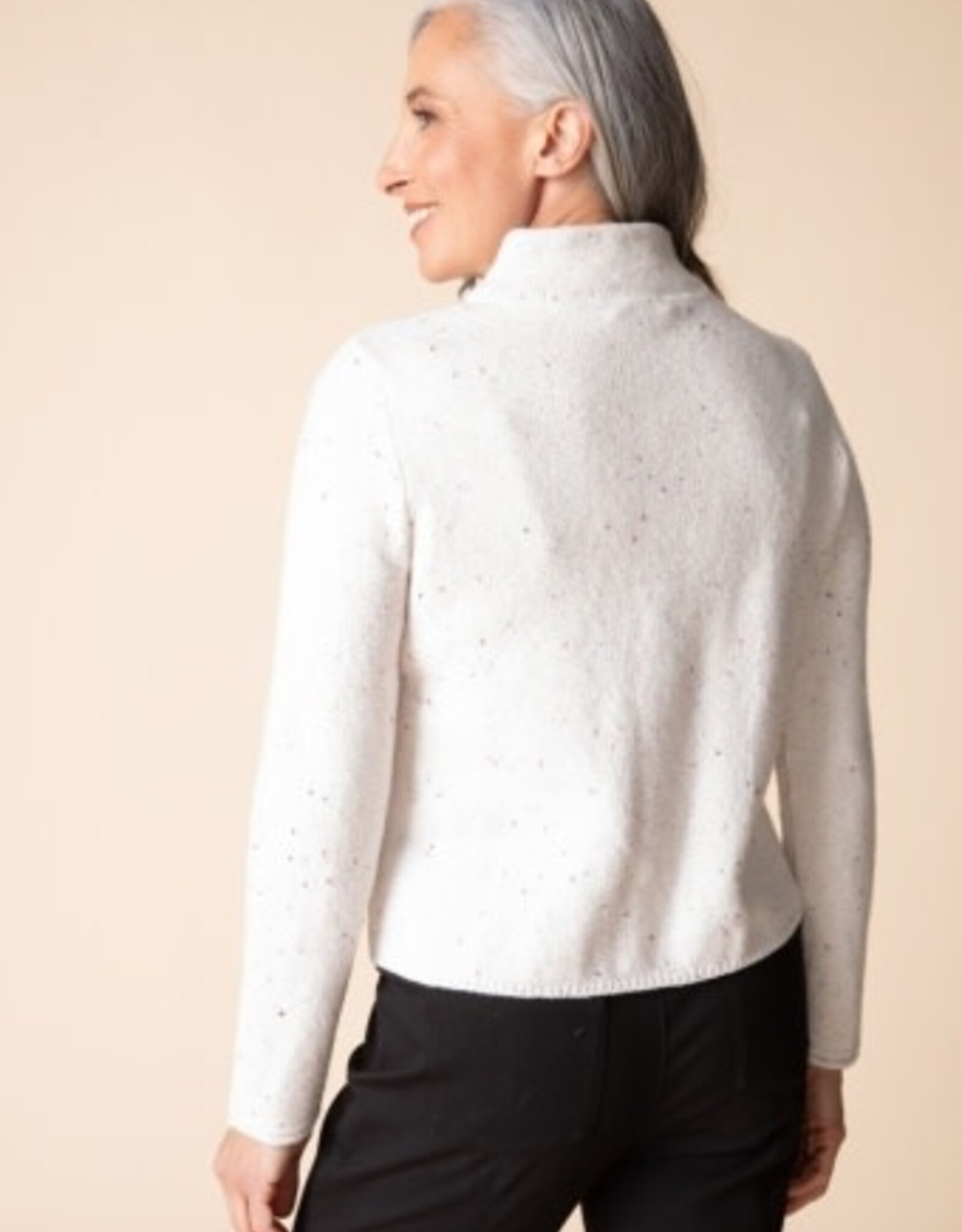 Habitat Clothes to Live In Harvest Tweed Zip Cardigan