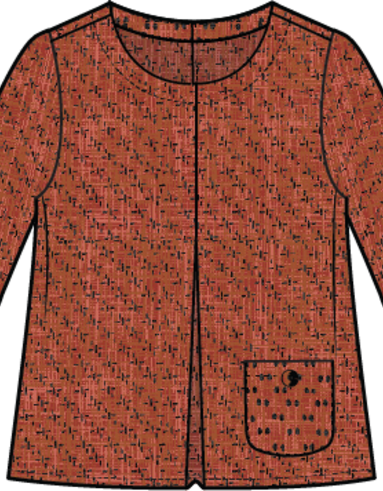 Habitat Clothes to Live In Crinkle Geo Pullover Top