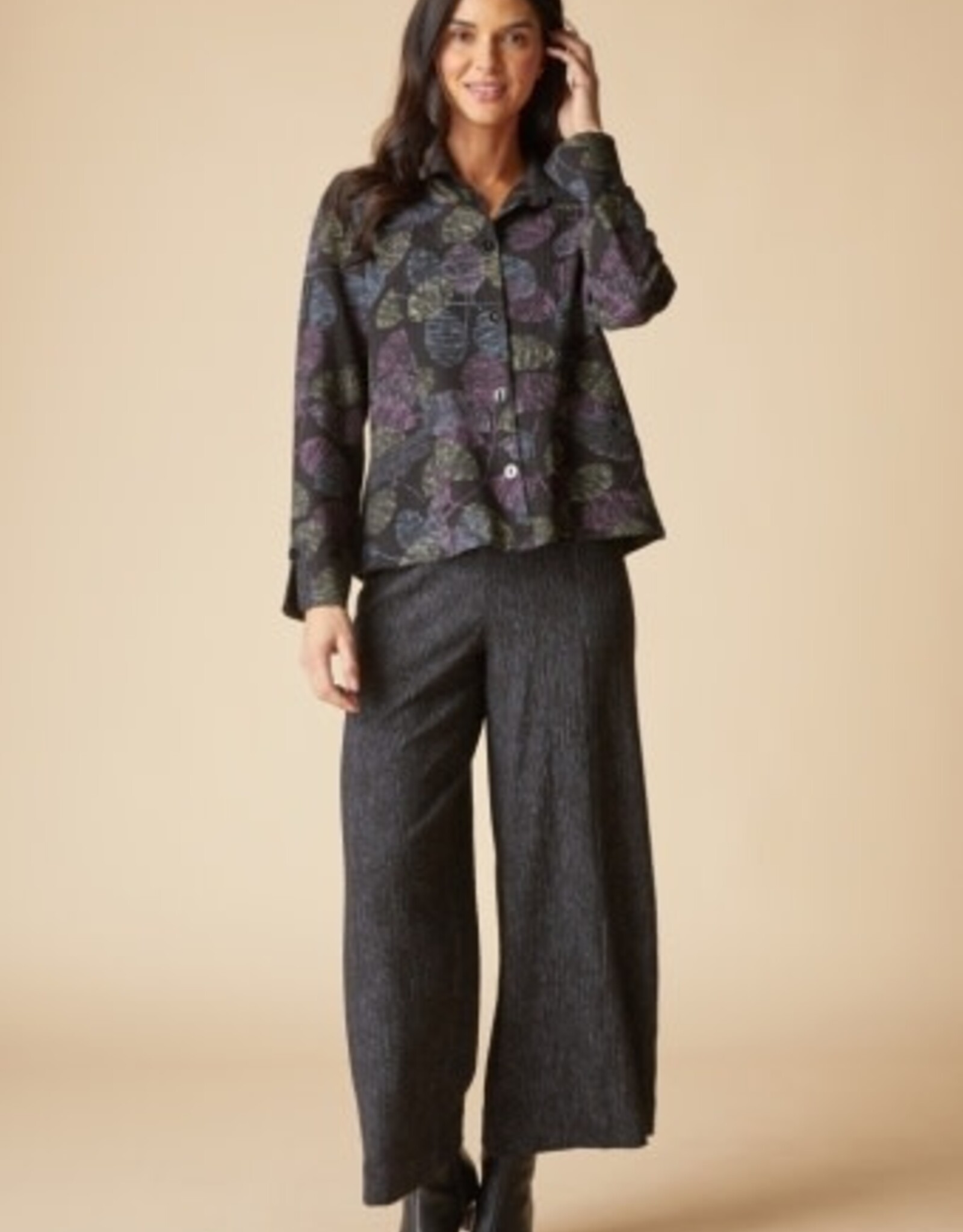 Habitat Clothes to Live In Fall Leaves Crepe Jacket