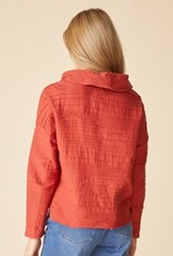 Habitat Clothes to Live In Ripple Effect Cowl Neck Top