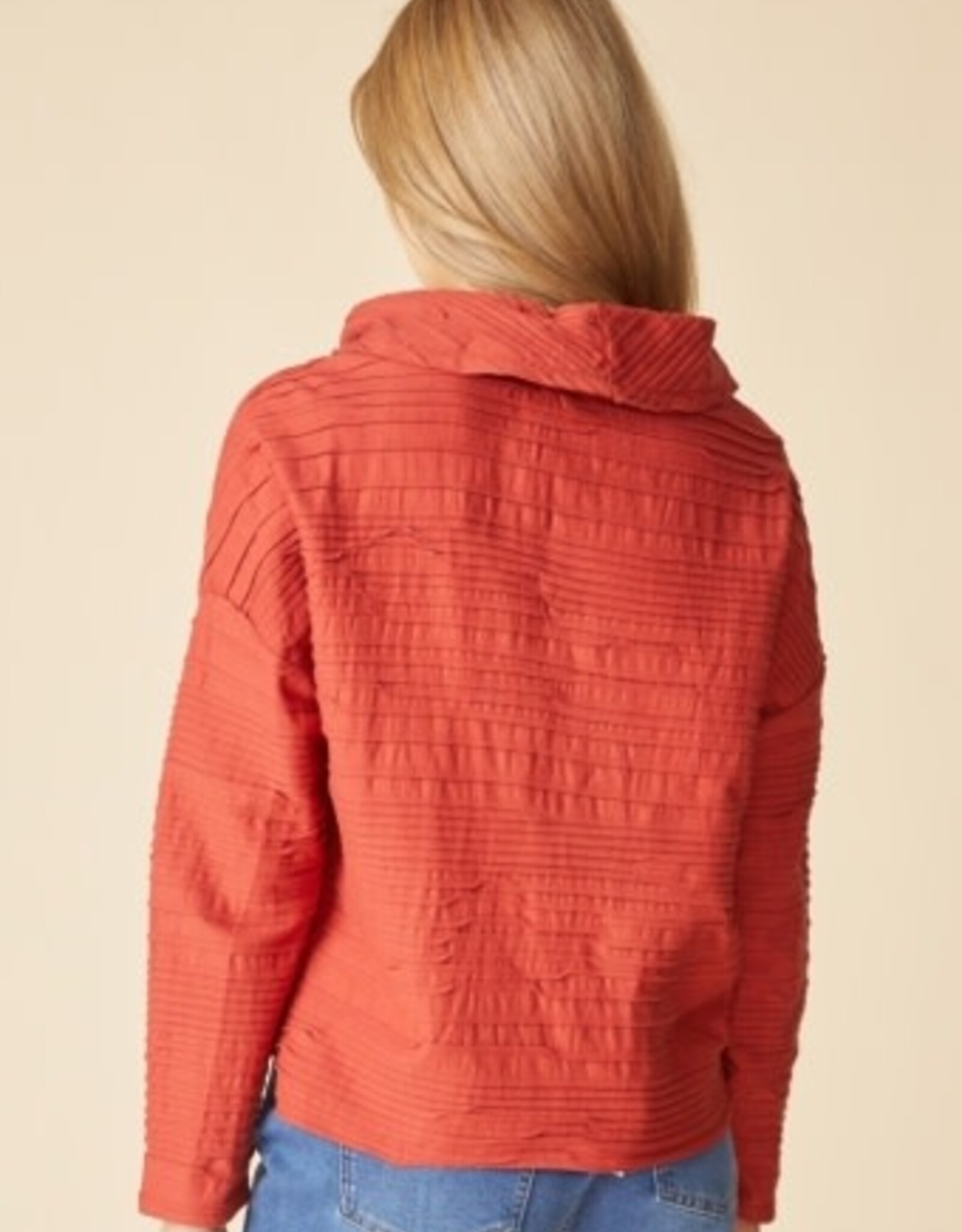 Habitat Clothes to Live In Ripple Effect Cowl Neck Top