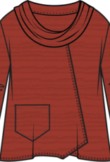 Habitat Clothes to Live In Ripple Effect Cowl Neck Top