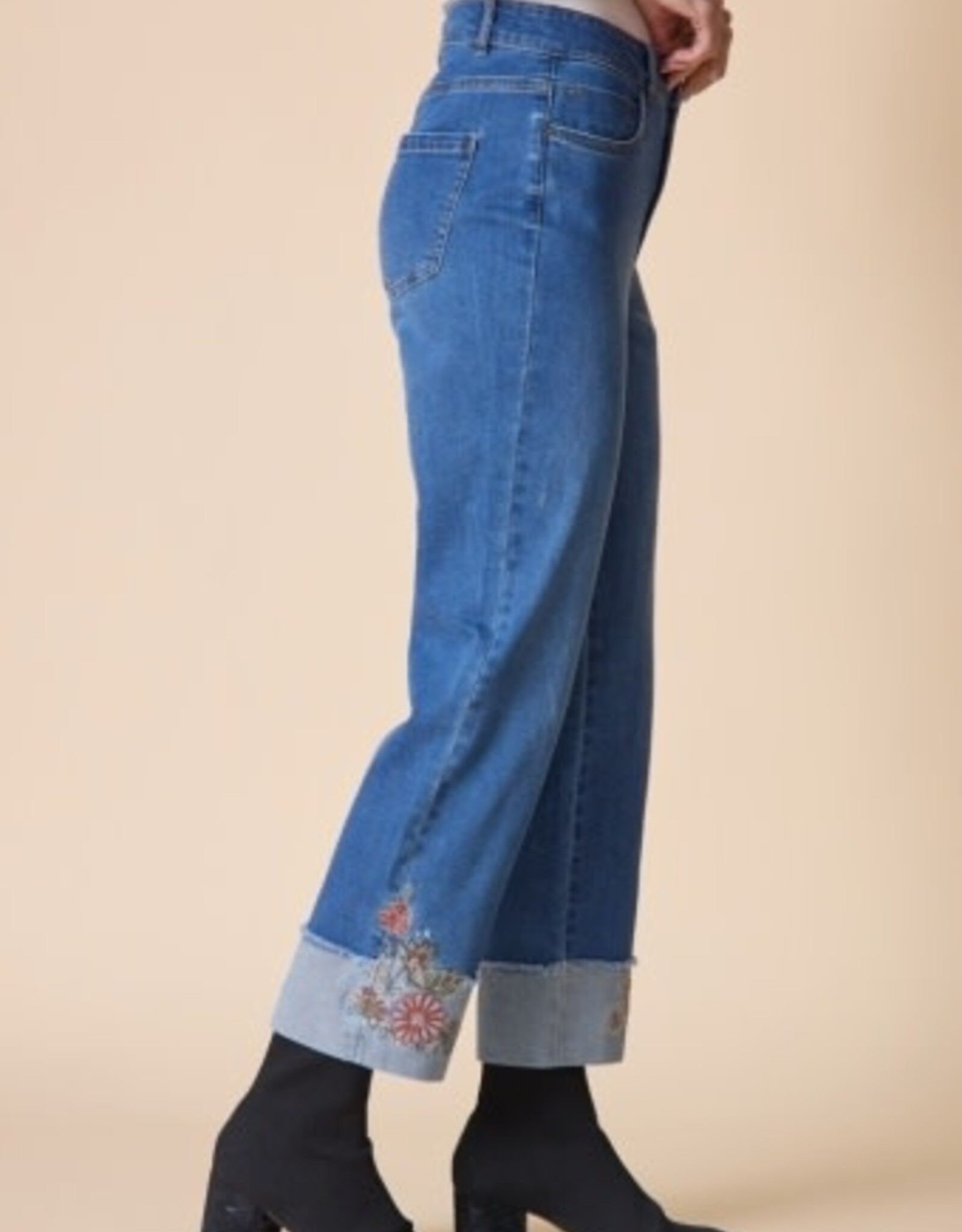 Habitat Clothes to Live In Wildflowers Cuff Jean