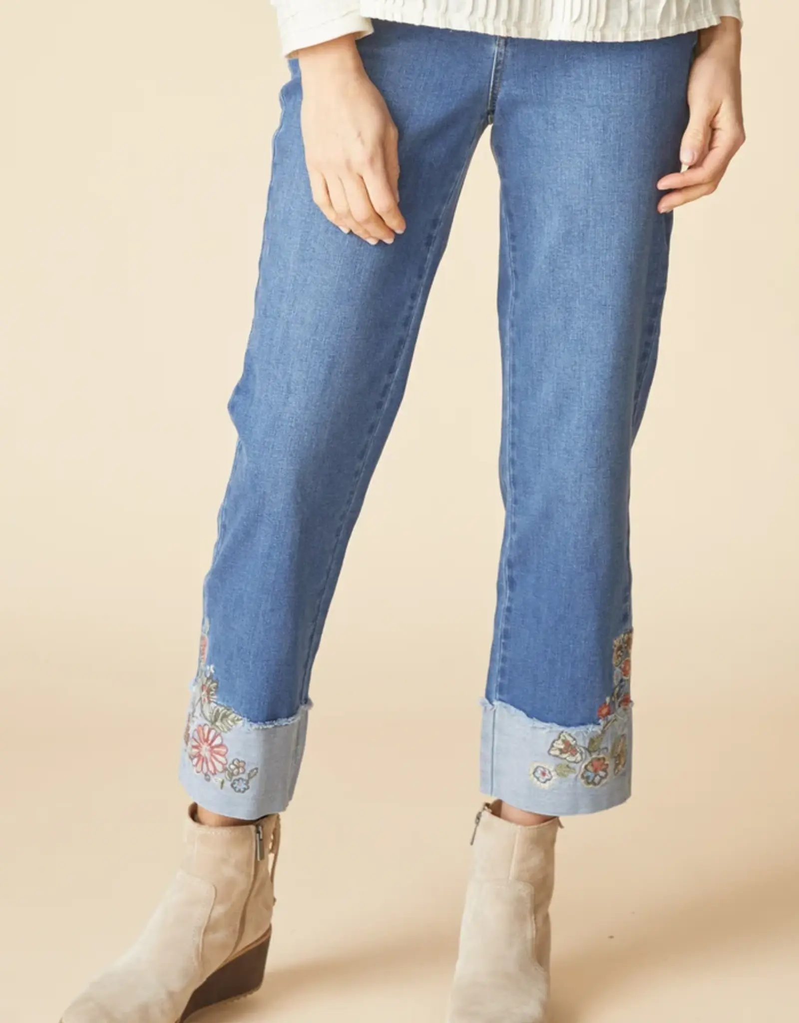 Habitat Clothes to Live In Wildflowers Cuff Jean