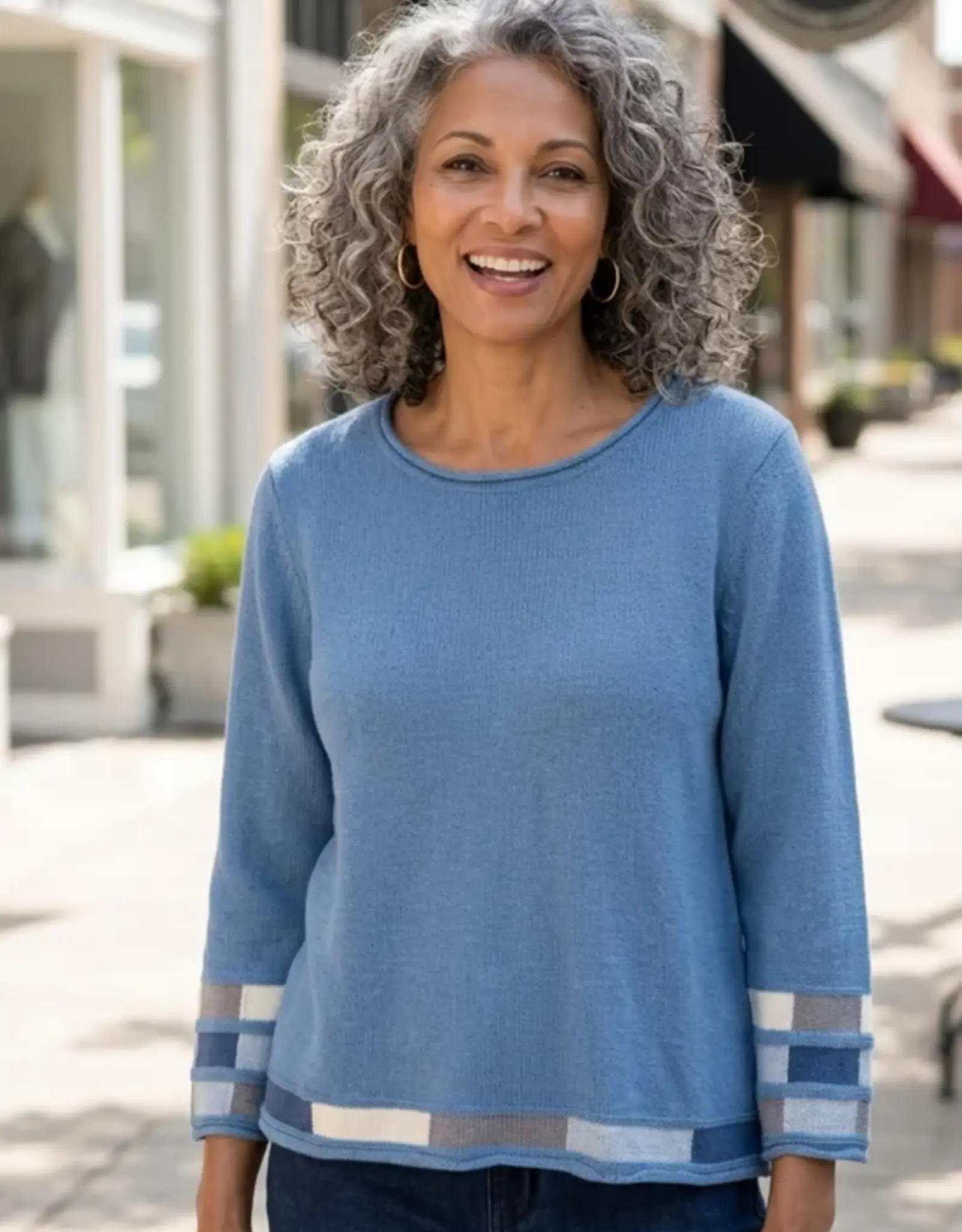 Habitat Clothes to Live In Mosaic Pullover Cotton Sweater