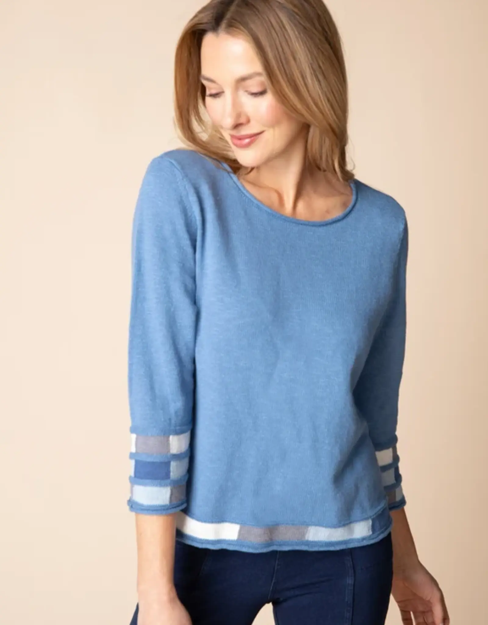 Habitat Clothes to Live In Mosaic Pullover Cotton Sweater