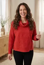 Habitat Clothes to Live In Ripple Effect Cowl Neck Top