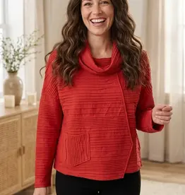 Habitat Clothes to Live In Ripple Effect Cowl Neck Top