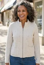 Habitat Clothes to Live In Harvest Tweed Zip Cardigan