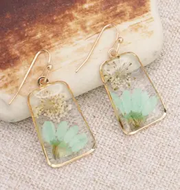 ZAD Cottage Floral Dried Flower Earrings