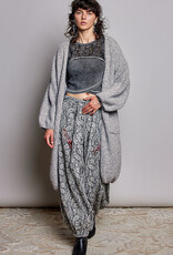 POL Clothing Boucle Open Front Cardigan