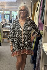Dolma Handprinted India Tunic Dress