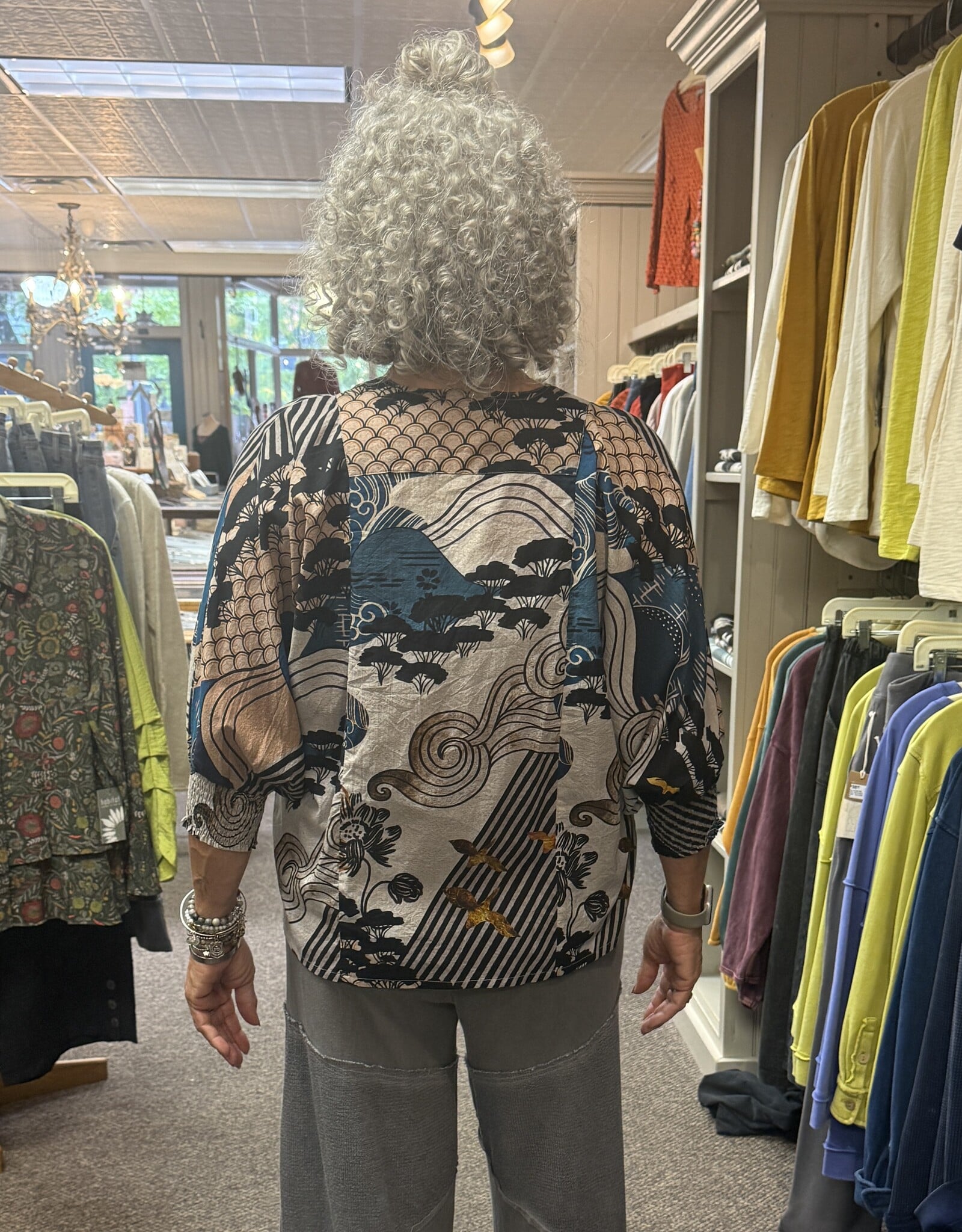 Dolma Block Print Anjou Top