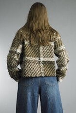 Tempo Paris Cropped Houndstooth Jacket