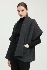 Look by M Ribbed Knit Shawl Collar Cardigan